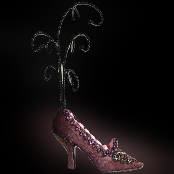 #J28 Fashion Jewelry High Heel Shoe Ring & Necklace Display Stand Organizer - Picture 5 of 14